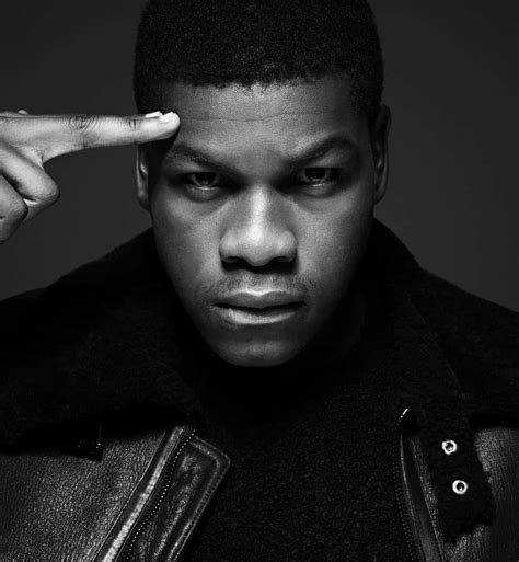 Download Hollywood Actor John Boyega In Action Wallpaper