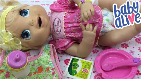 Feeding Baby Alive Soft Face Doll Peas Doll Food Youtube