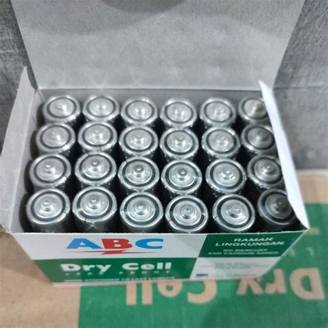 Jual Baterai ABC Hijau Biru AA Size 1 5V Dry Cell Shopee Indonesia