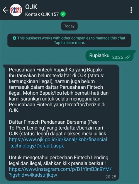 Cara Cek Pinjol Legal Atau Ilegal Lewat Whatsapp Email Ojk