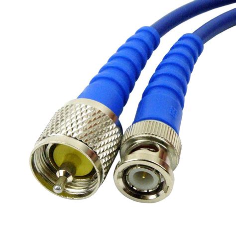 Bnc Male To Uhf Male Cable Rg 58 Coax In 48 Inch