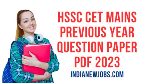 Hssc Cet Mains Previous Year Question Paper Pdf