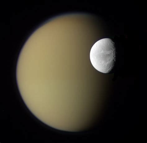 Dione And Titan The Planetary Society