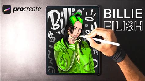 Como Dibujar A Billie Eilish En Procreate Desde Ipad Pro YouTube