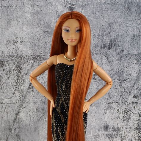 OOAK Custom Fairytopia Dandelion Barbie Doll Made To Move Long Auburn Hair Nude EBay