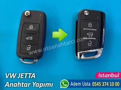 Volkswagen Jetta Anahtar Servis Çözümleri Yedek Anahtar