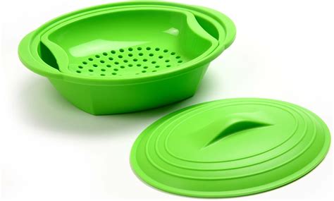 Norpro Silicone Steamer With Insert Green Amazonca Home And Kitchen