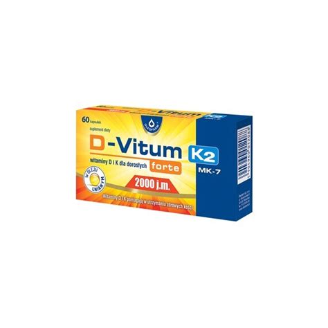 D Vitum Forte 2000 j m K2 MK 7 witaminy D i K dla dorosłych forte