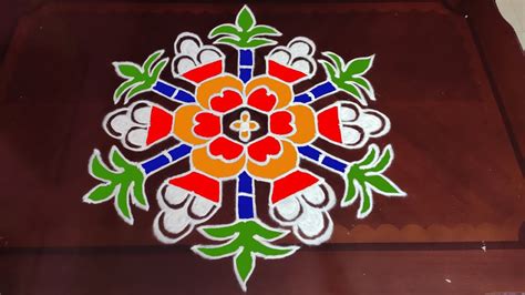 Dot Rangoli 9x5 Middle Dots Bhogi Kundala Muggulu Easy Pongal Pot