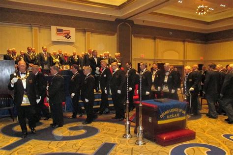 Procession of 2015 Grand Lodge Officer opening the Grand Annual ...