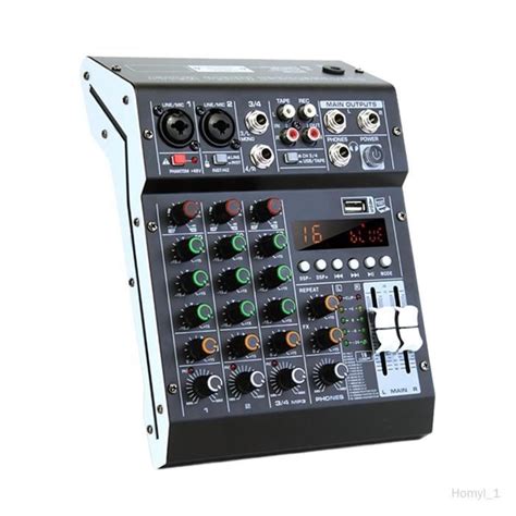 Mélangeur audio Console de mixage de ligne numérique Microphone Effet