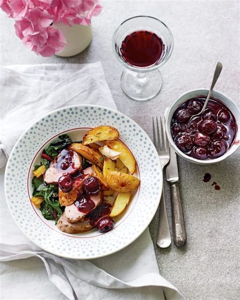 Pan Seared Pork Tenderloin With Cherry And Red Wine Sauce Recipe