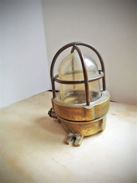 Vintage Nautical Lamp Small Brass Ship S Lantern