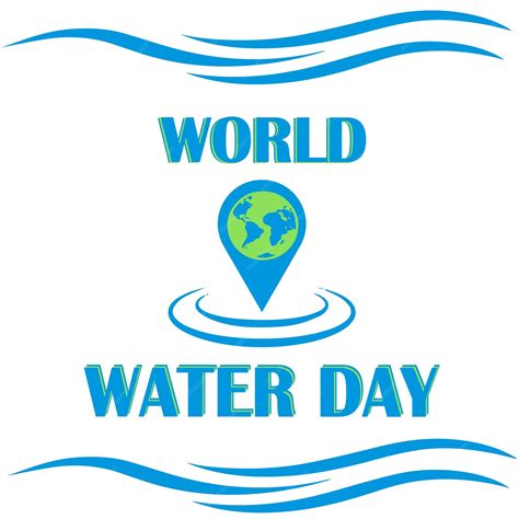 Premium Vector | World water day poster design