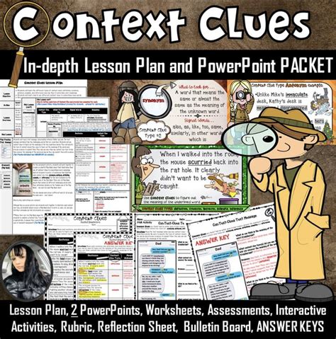 Context Clues Lesson Plans Context Clues Worksheets Middle School