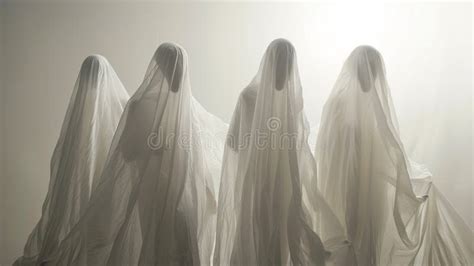 Basic White Sheet Ghost Decorations for Halloween Stock Illustration ...