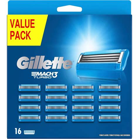 GILLETTE Rasierklinge Mach3 Turbo 16 Stück Interdiscount