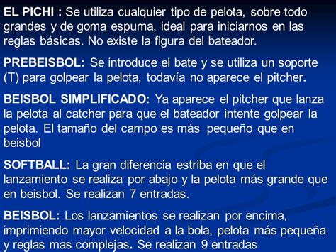 Macadán perder pala reglas del pichi beisbol director Brújula ANTES DE