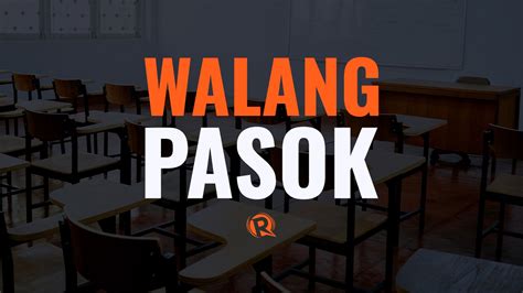 Walangpasok Class Suspensions Thursday August 31 2023