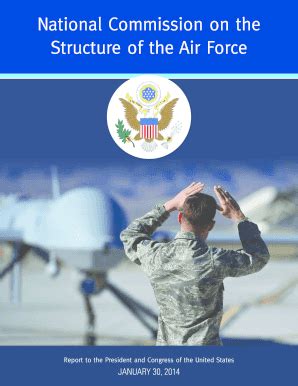 Fillable Online National Commission On The Structure Of The Air Force