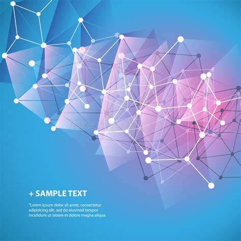 Connections Molecular Global Business Network Design Abstract Mesh