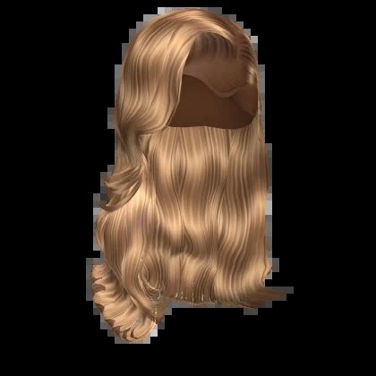 퓖 Blonde Balayage Wavy Side Part Blowout Roblox