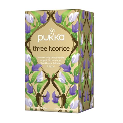 Pukka Three Licorice X 20 Tea Bags Australian Vitamins