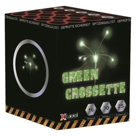 Green Crossette 16 Schuss Feuerwerks Batterie XP5246