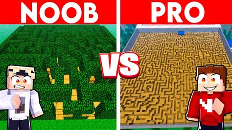 Minecraft NOOB Vs PRO LABYRINTH BAU CHALLENGE YouTube