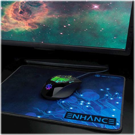 Customer Reviews: ENHANCE Large Gaming Mouse Pad Blue Circuit Design ...