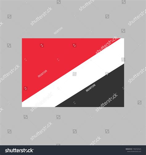 Principality Sealand Flag Vector Illustration High Stock Vector