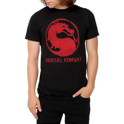 Mortal Kombat Classic Logo Distressed T-Shirt - Walmart.com