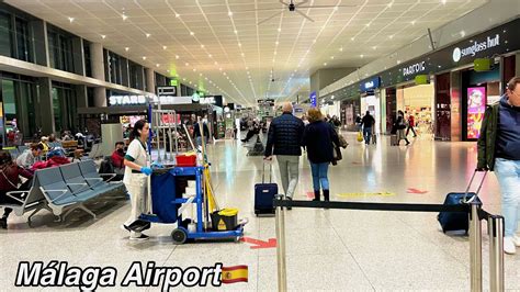 Arrival And Departure At M Laga Airport Spain Walking Tour