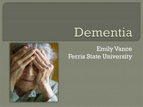 Ppt Dementia Powerpoint Presentation Free Download Id 2875813