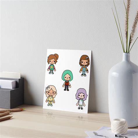 Toca Boca Character Pack Art Board Print For Sale By Pocapo Redbubble