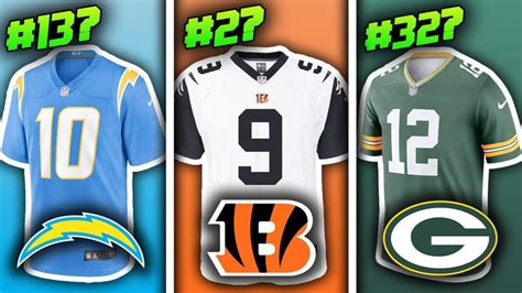 10 Best NFL Jerseys of All Time - Seriable