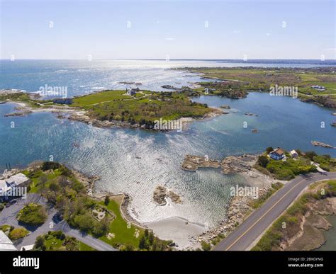 Aerial view of Mansions at Ocean Drive Historic District near Goose ...