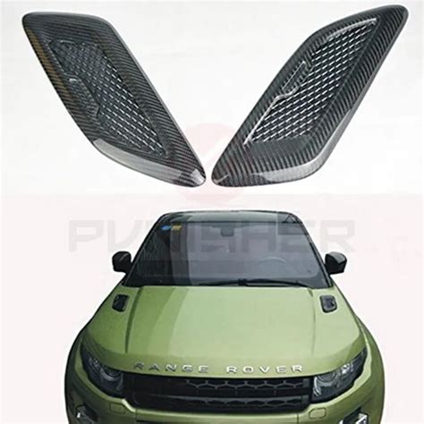 Carbon Fiber Hood Bonnet Vents Air Breather Stickers For Range Rover