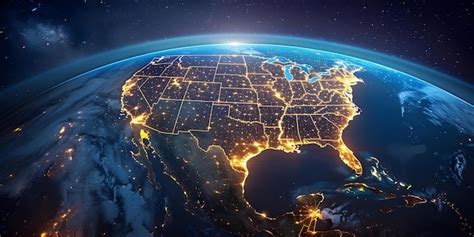 Premium Photo Enhancing Data Exchange Across America Global Satellite