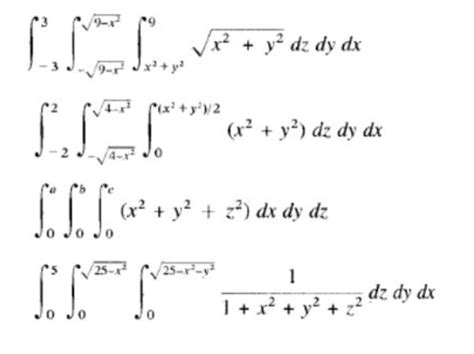 Solved ∫−33∫−9−x29−x2∫x2 Y29x2 Y2dzdydx