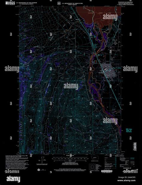 Map of townsend montana hi-res stock photography and images - Alamy