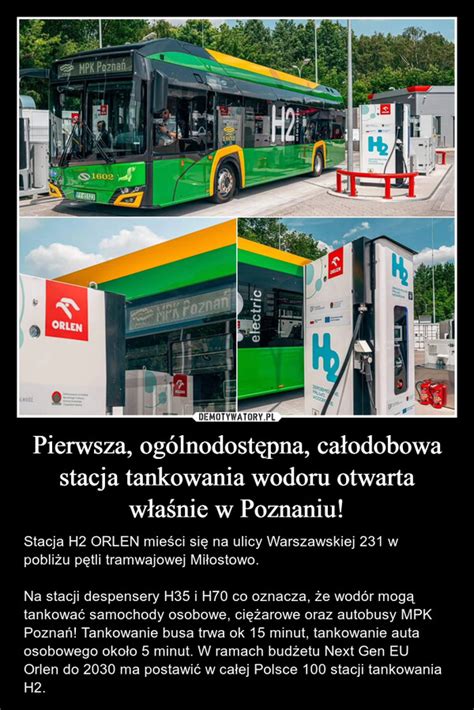 Pierwsza Og Lnodost Pna Ca Odobowa Stacja Tankowania Wodoru Otwarta