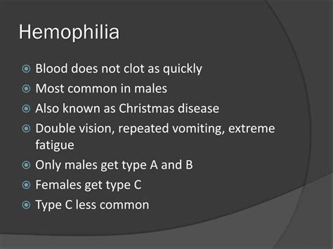 Ppt Hemophilia Powerpoint Presentation Free Download Id 2122326