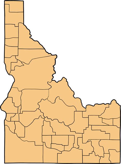 Doodle Freehand Drawing Of Idaho State Map 35264481 Png