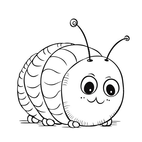 Larva Cartoon Coloring Pages