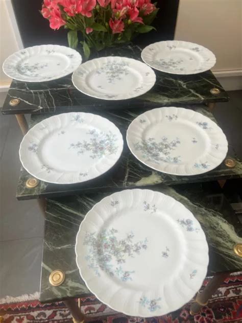 Lot De Assiettes Plates Cm Porcelaine De Limoges Bernardaud Mod