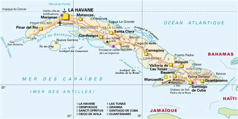 Cuba Carte Touristique