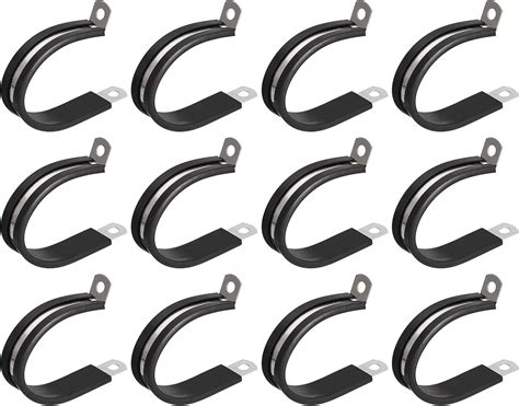 Uxcell Pcs Inch Mm Cable Clamp Stainless Steel Rubber