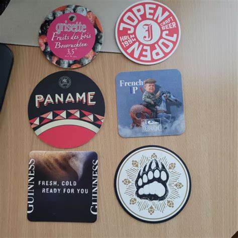 Lot De Sous Bock Bi Re Paname Debauche Neuf Beer Coasters Mint