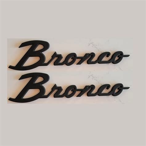 Classic Bronco D Raised Emblem Badge Letters Etsy